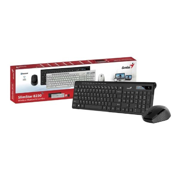 کیبورد و ماوس بی سیم جنیوس مدل SlimStar 8230