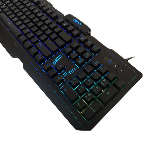 کیبورد گیمینگ تسکو مدل TK 8121، سوییچ ممبران، Full-Size، نورپردازی LED RGB