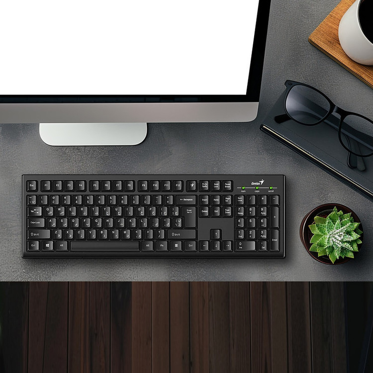 کیبورد جنیوس مدل Smart KB-100، سوییچ ممبران، Full-Size