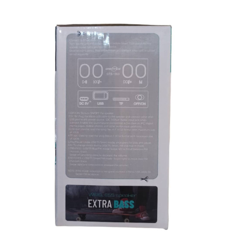 اسپیکر بلوتوثی قابل حمل مدل gts-1363