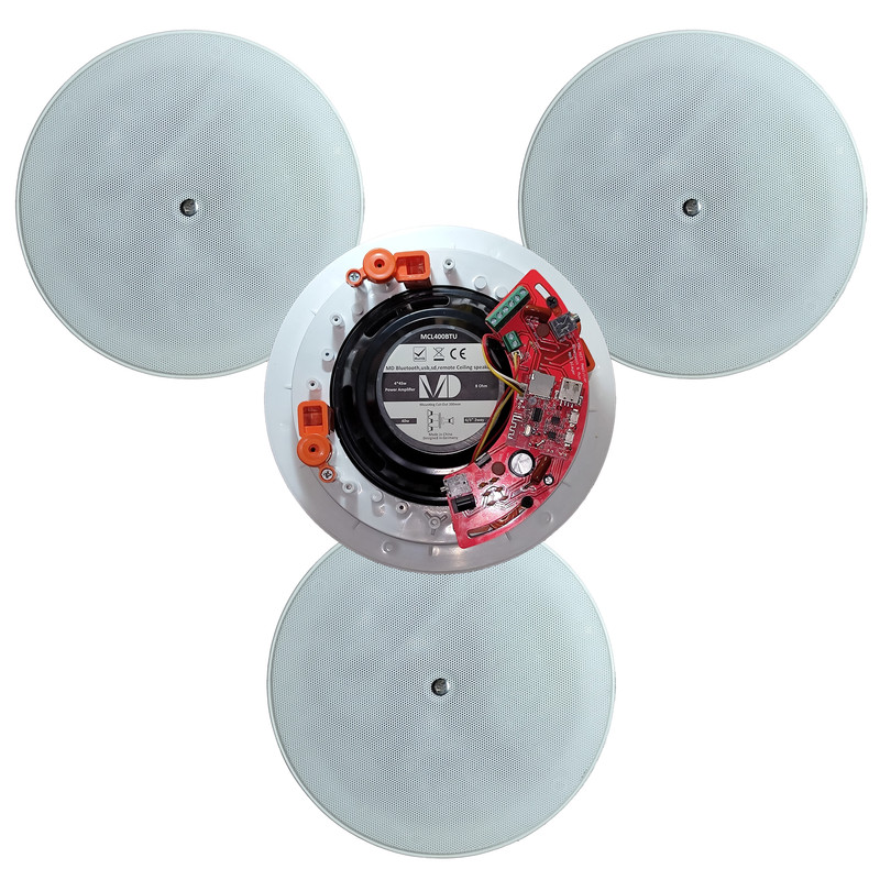 اسپیکر سقفی بلوتوثی ام دی مدل MCL400BTU4 مجموعه ۴ عددی