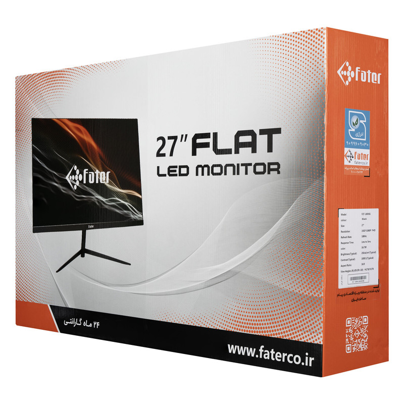 مانیتور گیمینگ 27 اینچ فاطر مدل F27-180 B1-W1