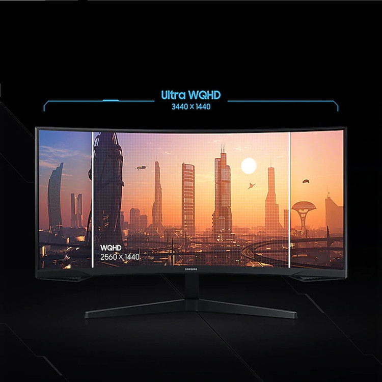 مانیتور مخصوص بازی سامسونگ مدل LC34G55TW-W سایز 34 اینچ