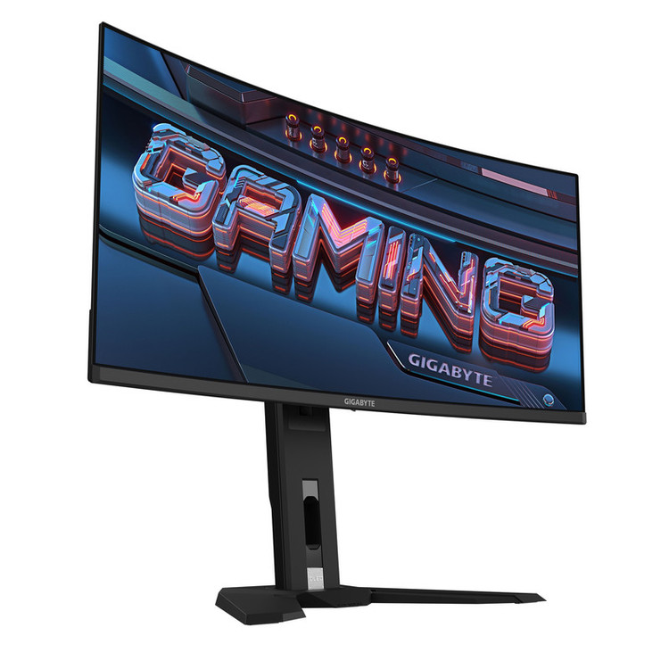 مانیتور خمیده 34 اینچ گیگابایت مدل Gigabyte MO34WQC OLED Curved Gaming Monitor 34 Inch