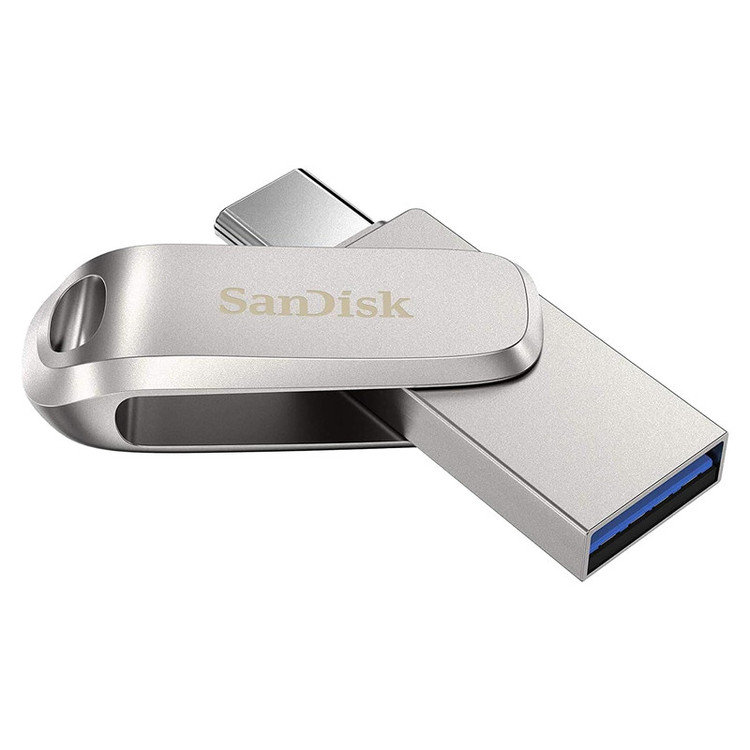 فلش مموری سن دیسک مدل Dual Drive Luxe ظرفیت 128 گیگابایت با رابط USB Type-C، USB 3.1