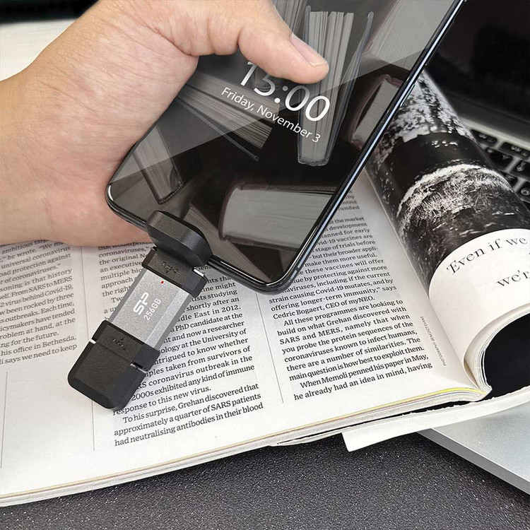 فلش مموری USB3.2 سیلیکون پاور مدل C51 ظرفیت 128 گیگابایت