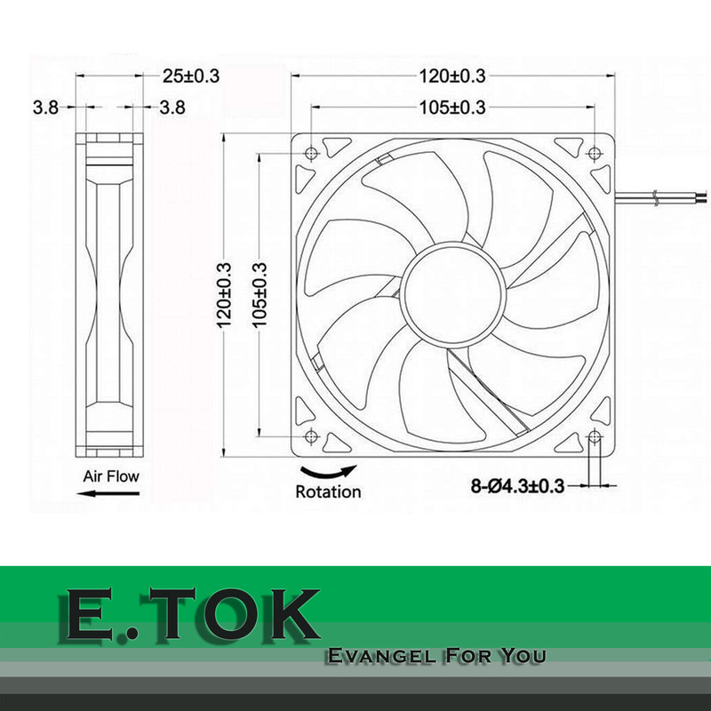 فن کیس ایتوک مدل 12-Ventilador