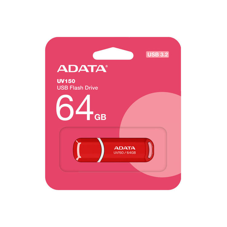فلش مموری ای دیتا مدل UV150 ظرفیت 64 گیگابایت با رابط USB