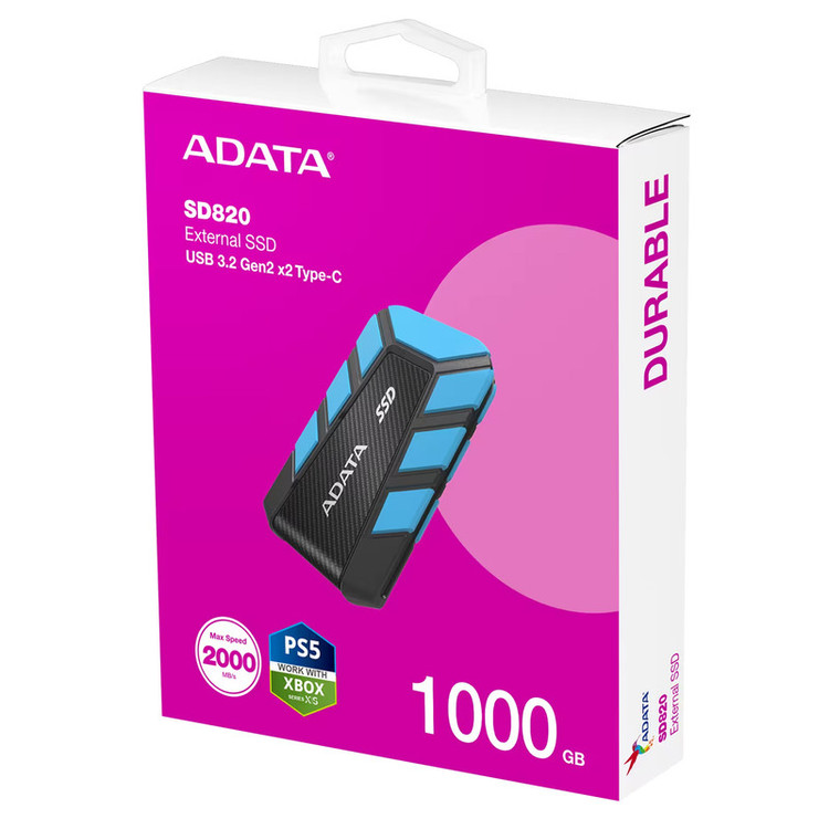 اس اس دی اکسترنال ای دیتا مدل SD820 ظرفیت 1 ترابایت رابط USB 3.2 Gen2