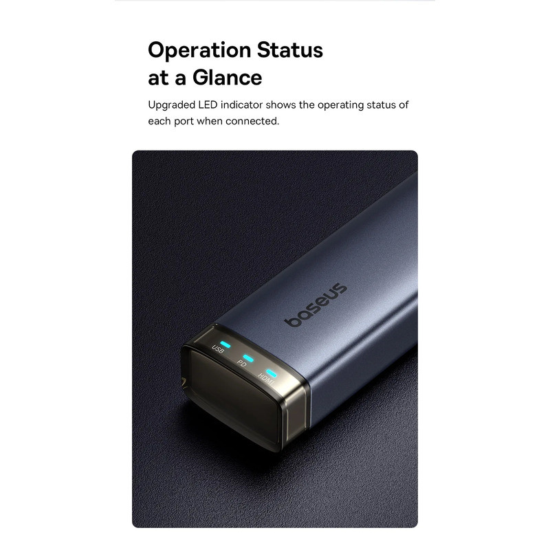هاب 6 پورت USB-C بیسوس مدل BS-OH166