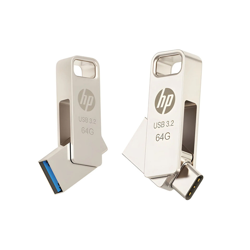 فلش مموری اچ پی مدل x206c ظرفیت 64 گیگابایت با رابط USB-C / USB 3.2
