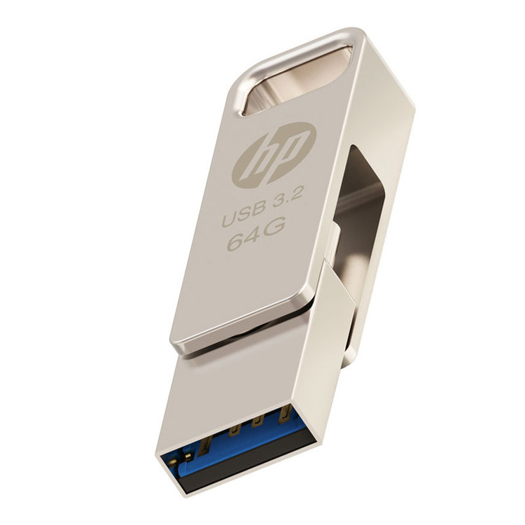 فلش مموری اچ پی مدل x206c ظرفیت 64 گیگابایت با رابط USB-C / USB 3.2