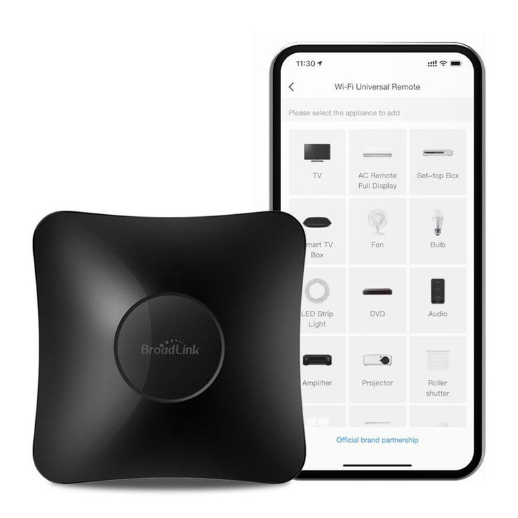 ریموت کنترل هوشمند برادلینک مدل RM4 Pro به همراه سنسور دما و رطوبت