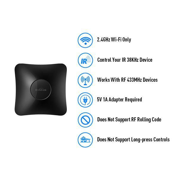 ریموت کنترل هوشمند برادلینک مدل RM4 Pro به همراه سنسور دما و رطوبت