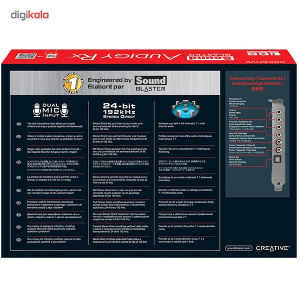 کارت صدا کریتیو مدل Sound Blaster Audigy Rx