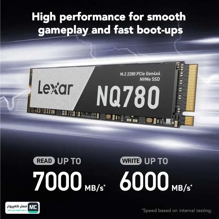 اس اس دی اینترنال PCIe Gen4 x4 لکسار مدل NQ780 ظرفیت 1 ترابایت