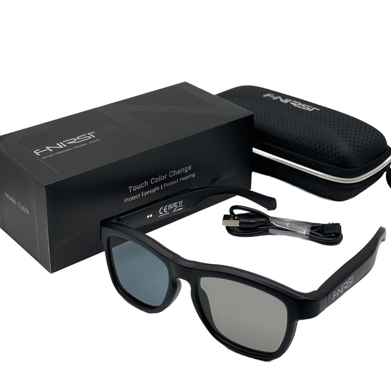 عینک هوشمند فنیرسی مدل G369I AI Translate & Touch Color‑Changing Lens