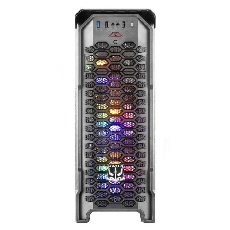 کیس کامپیوتر گیمینگ گرین مدل STRIKER FRGB