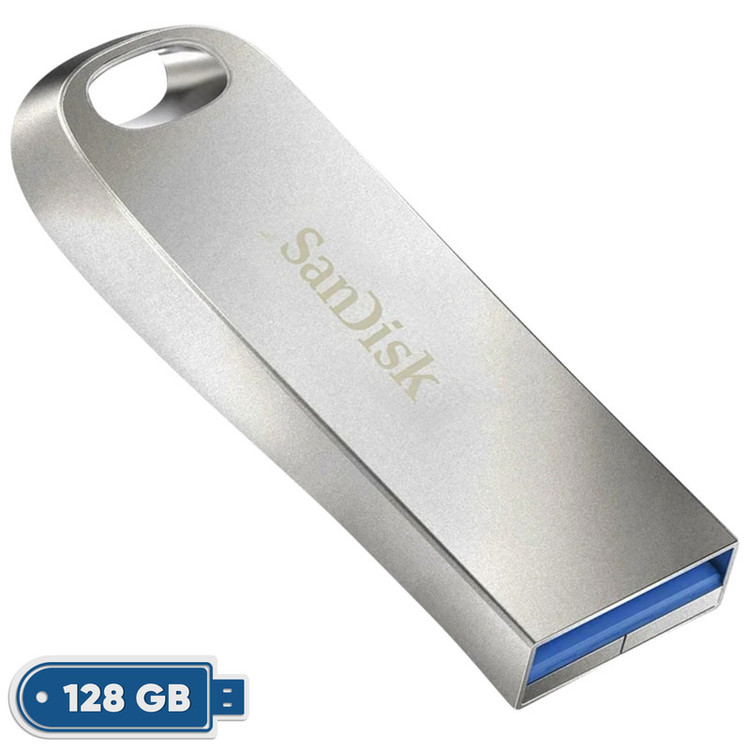 فلش مموری سن دیسک مدل Ultra Luxe ظرفیت 128 گیگابایت با رابط USB 3.1