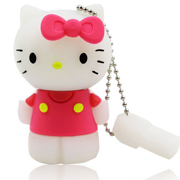فلش مموری کینگ فست مدل Hello Kitty KI-17 ظرفیت 32 گیگابایت