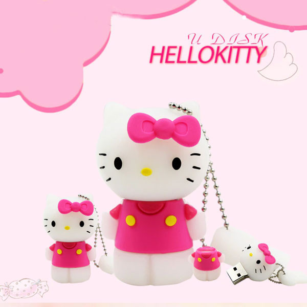 فلش مموری کینگ فست مدل Hello Kitty KI-17 ظرفیت 32 گیگابایت