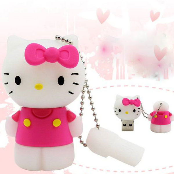 فلش مموری کینگ فست مدل Hello Kitty KI-17 ظرفیت 32 گیگابایت