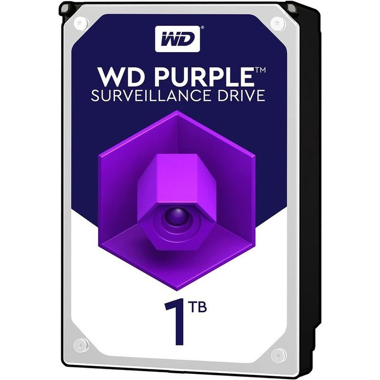 هارد دیسک اینترنال وسترن دیجیتال با رابط SATA 3.0 مدل Purple WD10PURZ ظرفیت 1 ترابایت
