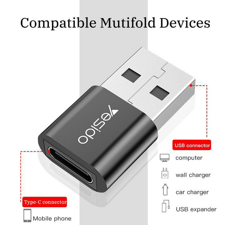 مبدل USB-C به USB یسیدو مدل GS09