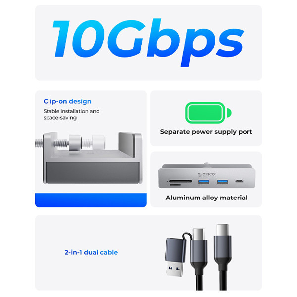 هاب 6 پورت USB اوریکو مدل MH5PC-10