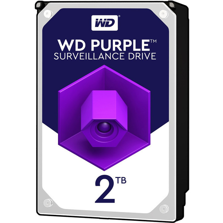 هارد دیسک اینترنال وسترن دیجیتال با رابط SATA 3.0 مدل WD 2TB Purple 64MB SATA 6Gb/s ظرفیت 2 ترابایت