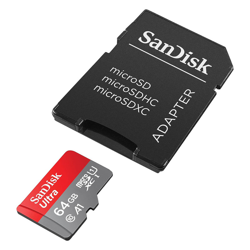 کارت حافظه سندیسک MicroSDXC مدل Ultra A1 کلاس 10 استاندارد UHS-I سرعت 120MBps ظرفیت 64 گیگابایت