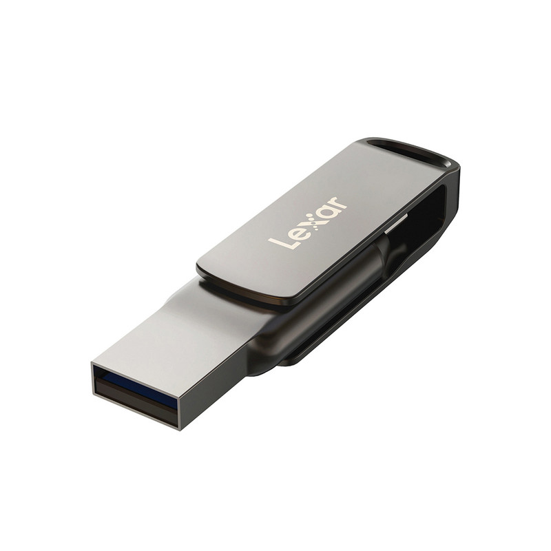 فلش مموری لکسار مدل Dual Drive D400 ظرفیت 128 گیگابایت با رابط USB 3.2
