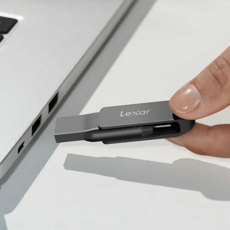 فلش مموری لکسار مدل Dual Drive D400 ظرفیت 128 گیگابایت با رابط USB 3.2