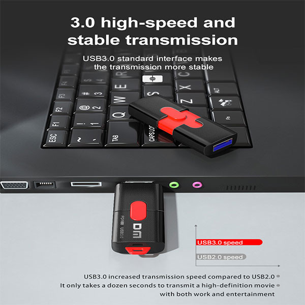 فلش مموری دی ام USB3 مدل PD188 ظرفیت 64 گیگابایت
