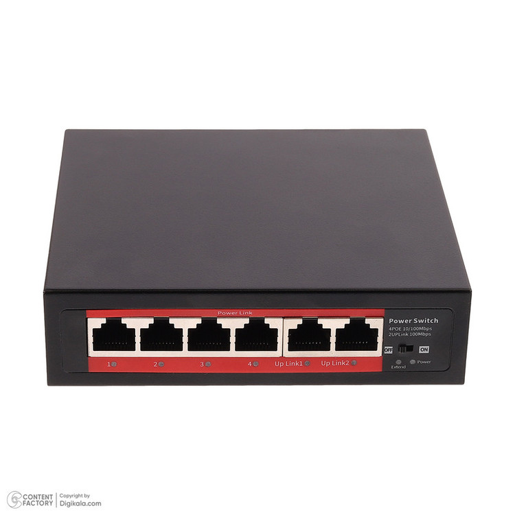 سوییچ 6 پورت POE مدل HC-4842S