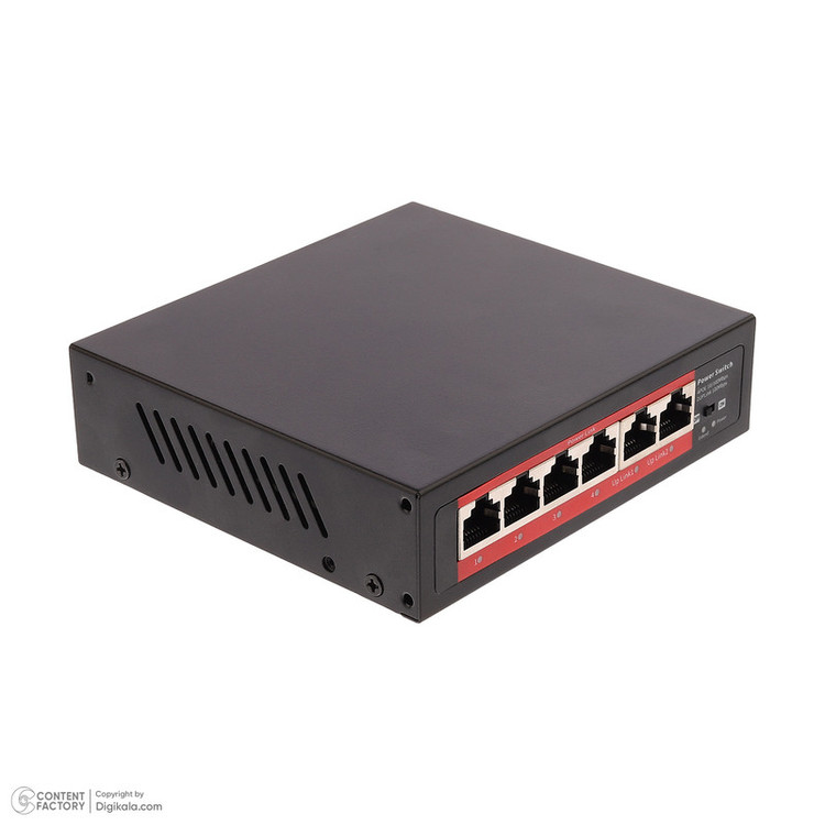 سوییچ 6 پورت POE مدل HC-4842S