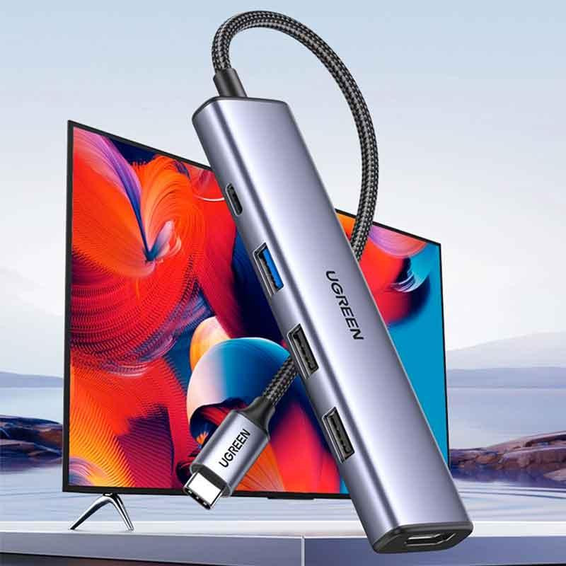 هاب 5 پورت USB-C یوگرین مدل CM478-15495