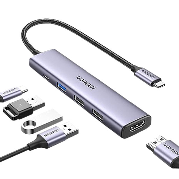 هاب 5 پورت USB-C یوگرین مدل CM478-15495
