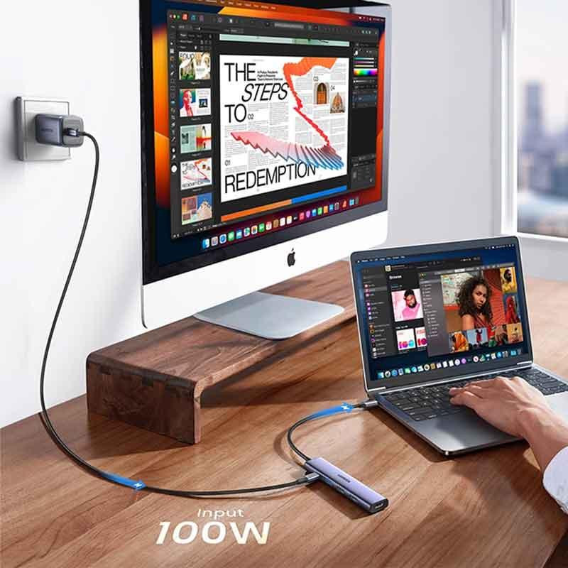 هاب 5 پورت USB-C یوگرین مدل CM478-15495