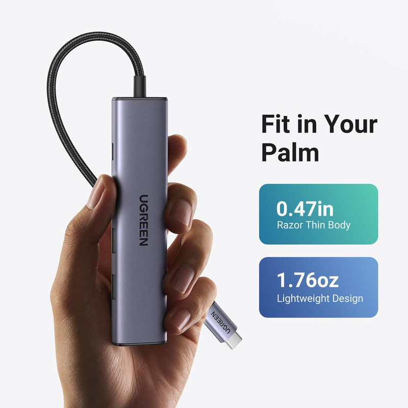 هاب 5 پورت USB-C یوگرین مدل CM478-15495