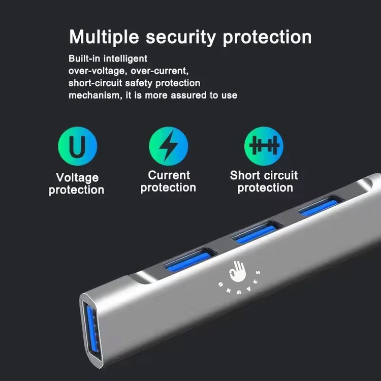 هاب 4 پورت USB 3.0 اکی یس مدل USB3000