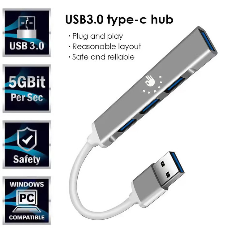هاب 4 پورت USB 3.0 اکی یس مدل USB3000