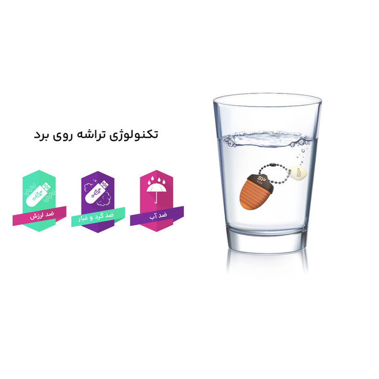 فلش مموری سیلیکون پاور مدل Touch T30 ظرفیت 64 گیگابایت