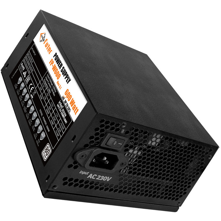 منبع تغذیه کامپیوتر 600 وات فاطر مدل FP-W600 80Plus 600W
