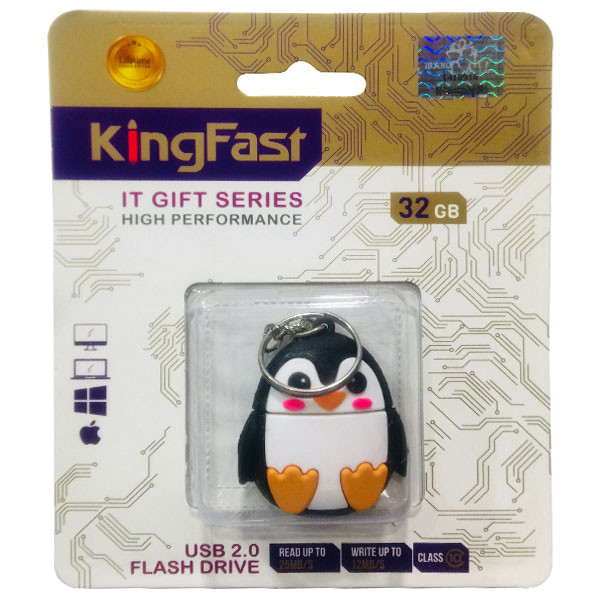 فلش مموری کینگ فست مدل Penguin PE-12 ظرفیت 32 گیگابایت