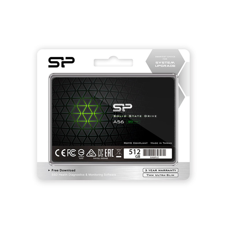 اس اس دی اینترنال SATA III سیلیکون پاور مدل A56 ظرفیت 512 گیگابایت