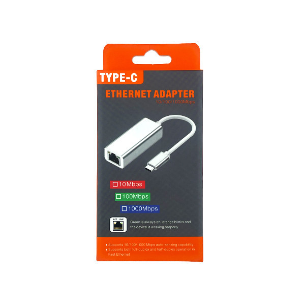 مبدل USB-C به Ethernet مدل 1000/LAN-10/100