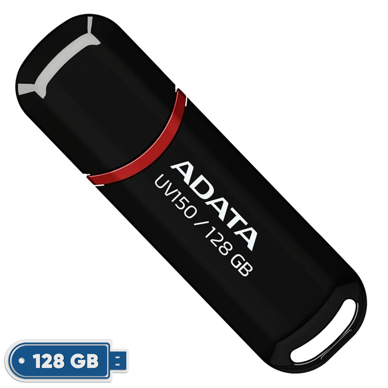 فلش مموری ای دیتا مدل UV150 ظرفیت 128 گیگابایت با رابط USB 3.2