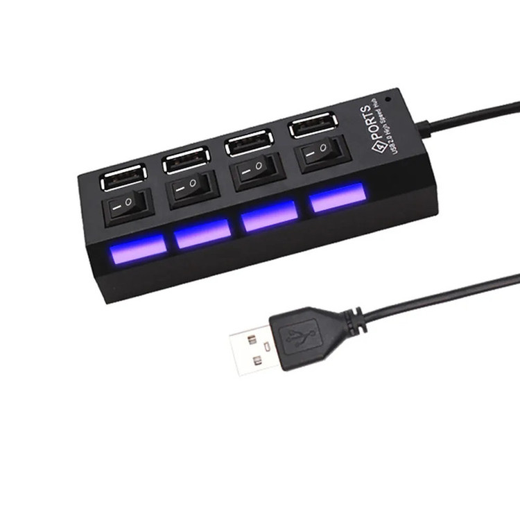 هاب 4 پورت USB 2.0 شارک مدل TURBO SPEED