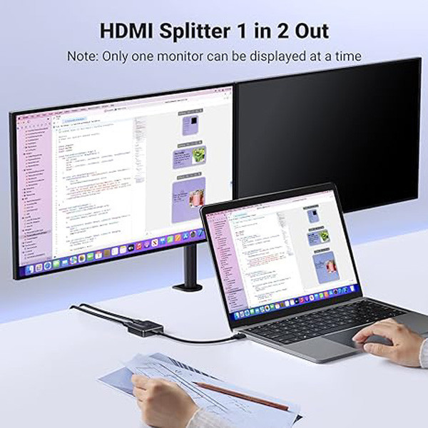 سوئیچ 1 به 2 HDMI یوگرین مدل 4K 50966